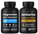 NutraChamps popolna kost in metabolična podpora : Magnezijev cink D3 & Berberine Duo