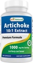 Best Naturals Artichoke Extract 1000 mg Per Serving- 3. stranka Lab Tested - 180 kapsul