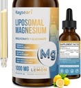 Velika moč liposomske magnezijeve kapljice, enostavno absorbirane kelirane oblike magnezijevega biglicinata in magnezijevega glukonata, 60ML limonine arome tekoče kapljice