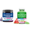 Venture Pal Vlažilni magnezijev losjon, Magnezijev Glicinat Gumies 400mg z Ashwagandha