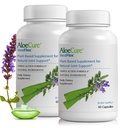 AloeCure VeraFlex Natural Joint Health Supplement with USDA Organic Aloe Vera - na rastlinah temelječe kapsule za podporo skupno udobje, mobilnost in prilagodljivost - 60 kapsul x 2 Btls