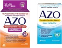 AZO Bladder Control z Go-Less® & Hujšanje prehransko dopolnilo in popolno žensko ravnovesje dnevno probiotiki za ženske, klinično dokazano, da pomaga zaščititi