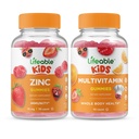 Življenjski cink otroci + multivitaminski otroci, Gumies Bundle - odlično degustacijo, Vitamin dodatek, Gluten brezplačno, GSO brezplačno, Žvečljivi gumi