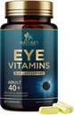 Vitamini za oči - Advanced Eye Care Vitamin z luteinom, cinkom, vitamini C, E, Zeaksantin & Minerals - Vision Multivitamin za zdravje makule & suhe oči, Vegan, ustekleničen v ZDA - 60 kapsul