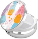 Nipichsha tablete Box, majhne tablete primer za Purse & Pocket, Cute Travel Medicine Organizator, Prenosne Medicine Container imetnik za zadrževanje vitaminov, Medication, ribje olje & dodatek, A01-Art Style Vzorec