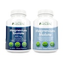 Magnezij Taurate 400mg + Magnezijev Malate 400mg - Zelo biorazpoložljiv - Visoka absorpcijska plast - 270 + 270 vegetarijanske tablete