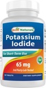 Najboljši naravni kalijev jodid 65 mg - prehranska dopolnila, 60 tablet (60 tablet (paket 1)) (12)