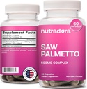 Saw Palmetto za ženske - naravne DHT Blocker tablete za rast las Made with Organic Saw Palmetto Extract jagode Podpira Hormonsko ravnovesje & zdravje urina Pure Saw Palmetto za ženske izpadanje las 
