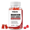 Magnezij Taurate Gumies z Magnezijev Taurat, Magnezij Glicinat & Magnezijev Citrat za zdravje srca, Mišice Funkcija, Mood podpora-Vegetarian, Ne-GMO