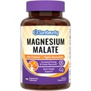 Kapsule magnezijevega malata 410 mg, magnezijev dodatek, kelirana, visoka absorpcija, energetska proizvodnja in kontrakcijska podpora, mineral za otroke, najstnike in odrasle, 90 veganskih kapsul