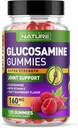 Glukozamin Gumies z vitaminom E - Napredna skupna podpora Gummy dodatek, Visoka moč antioksidant, Tolažba za hrbet, kolena, roke - 120 Gumies