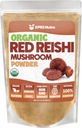XPRS Nutra organsko rdeča Reishi goba v prahu - Premium Reishi prašek za kognicijo - Veganske Reishi gobe za dolgoživost in energijo (16 Ounce)