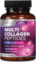 Multi colagen dodatek 2400 mg - vrste I, II, III, V & X Multi colagen Peptides tablete za ženske in moške, hidrolizirane kolagen dopolnila, las, kože, nohtov, in skupni dodatek, 60 kapsul