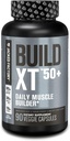 Jacked Factory Build-XT 50+ Daily Muscle Builder - Muscle Recovery Supplement & Muscle Builder za moške in ženske z KSM-66 Ashwagandha, Primavie Shilajit, ElevATP, & Astragin - 90 Count