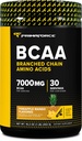 Primaforce BCAA Powder (Pineapple Mango) (30 strežnikov) - 7000MG 2:1:1 BCAA, po treningu regeneracijska pijača z aminokislinami in prava sol za moške in ženske
