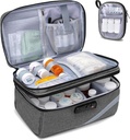 Trunab Medicine Shramba Bag s kombiniranim zaklepom, Zakleniti tablete Bottle Organizator, Travel Medicina Carry Case za Medicine Box, Predpisovanje, Vitamini,Dodatki ali medicinske potrebščine