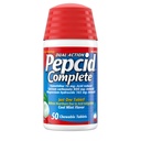 Pepcid Popolni reduktor kisline + Antacid za Refluks kisline, 10 mg Famotidin, 800 mg kalcijev karbonat & 165 mg magnezijev hidroksid na zgago Medicine Tableta, Antacid Chews, Mint, 50 ct