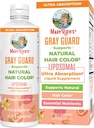 MaryRuth Organics Gray Guard Liposomal, Podpira naravne barve las, z bakreno in pantotensko kislino, Sveti Basil & Tradicionalne zelišča, Vitamin E & Vitamin B za splošno zdravje, Starost 18+, 15.22 Fl oz