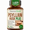 Fiber dopolnilo z 1080mg Psyllium Husk Powder, Slipperiy Elm za ženske in moške, Ginger Root – Visoke tablete Fiber za regularnost, Prebavne in Gut zdravje – Nežen na Stomach 60 Psyllium Husk Kapsule