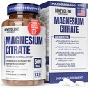 Premium magnezijev citrat 500 mg kapsule (Citrato de Magnesio) visoka absorpcijska formula kelirana puferirana citrata za podporo prebavljanje, kosti, spanje in mišice zdravje - 120 kapsul