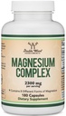 Magnezijev kompleks Dodatek 180 Kapsule (426mg Elementarni magnezij Zagotavlja 2.300mg osmih različnih oblik magnezija) MAG-8 Zagotavlja 100% dnevno priporočeno vrednost magnezija z dvojnim lesom
