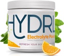 Elektrolitski hidracijski prašek za Keto (50 dni strežba) - Mandarin Orange Electrolyte Drink Mix Hidration Powder - Nizka vsebnost ogljikovih hidratov - Kalij - Elektrolit Powder Recovery Drink - No Cramps
