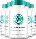 NutraRize (5 Pack) ClearTone Tinitus, Clear Tone tablete za sluh, ClearTone tablete dodatek za splošno zdravje ušesa, uradni slušne podporne kapsule, ClearTones pregled (300 kapsul)