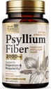 Psylium Husk Kapsule 1500 mg - Naravne tablete, vsakodnevna prebava, zdravje kolonij, & podpora regularnosti, fisyllium Husks Powder Caps, Vegan, Non-GMO - 180 Veggie Kapsules