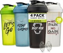 GOMOYO [4 pakiranja] 28oz Shaker steklenička z motivacijskimi citati 