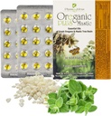 Oreganska Plus Mastic - Oregano Essential Oil Kapsule & Chios Mastic Gum Oil - Wild Oregano Oil Kapsule Organski - Imunski ojačevalec in črevesna podpora - Non-GMO - 30 Count Pretisni omot