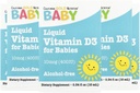 California Gold Nutrition Baby Vitamin D3 by - Tekoči D3 Dopolnilo za dojenčke, vegetarijansko prijazno - Alkohol & Gluten Free, Non-GMO - 10 mcg (400 i.e.), 0,34 fl oz (10 ml)