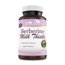 Berberine HCL 1200 mg z mlečnim oslezom in cimetovim cimetom, Ampk metaboličnim aktivatorjem, zdravim imunskim sistemom in gastrointestinalnim vodnjakom, 40 serviranih, 120 Veggie kapsul