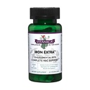 Vitanica Iron Extra, železov dodatek Okrepljena absorpcija z vitaminom C 500mg, metilfolat 400mcg, B12 Vitamin 500mcg, kalcij, rumeni dok, izvleček korenin in koprive, Vegan, 60 kapsul