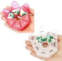 Organizator tablete, 2 paket tablete škatla, majhna tableta primeru,organizator tablete Medicine 1 čas na dan, teden tablete organizator, tablete vsebnik, tablete imetnik, dnevno tablete organizator potovanja tablete 7 dan (rdeča in bela)