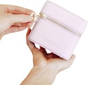 Dosy 14 dan tablete Organizator Case (Lilac) - Luxury osebne tablete potovalna primera za tablete, Medicine in dodatki - AM & PM vrečke, Fits do 30 tablete - Pridi s 14 brezplačne tablete vrečke - Vegansko usnje