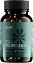 BIOMA Probiotiki za obvladovanje telesne teže in prebavno zdravje, 3 v 1 Gut Health Probiotiki in prebiotiki/Postobiotiki, počasno sproščanje Sinbiotične probiotične kapsule za Gut Health Multi Enzyme (60 Caps)