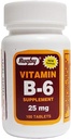 Vitamin B-6 25 mg, 100 tablet, Watson Rugby - nakup paketov in shranjevanje (paket po 2)