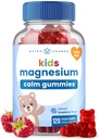 NutraChamps 120 Otroci Magnezij Gummies - Sugar Free Calm Magnezij Gummies za otroke - 4 Mesec dobave - Podpira zdravje kosti, spanje - Magnezijev Citrat za otroke dodatek