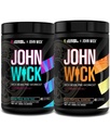 Jacked Factory X John Wick - Wick Mode Pre Workout Powder - intenzivna energija, bojno pripravljen fokus, neustavljiva zaveza in čista volja - Baba Yaga Blue Raz & Zadnji tropski sončni vzhod