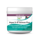 Ionic Fizz Super D-K Calcium Plus by Pure Essence - z dodatnim magnezijem, vitaminom D3, vitaminom K2 za močne kosti in podporo stresu - mešane jagode - 7,41oz