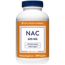 Vitaminska trgovina NAC N-acetil-L-Cysteine – spodbuja zdravje celic, podporo imunskemu in antioksidantu - 600 MG (200 kapsul)