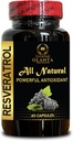 RESVERATROL EXTRACT - Imunski sistem obramba, Imunski podporni dodatek, Antioksidanti z imunskimi ojačevalci, Energijski dodatki za starejše, Imunske podporne kapsule - 1 steklenica 60 kapsul