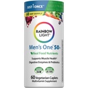 Mavrična svetloba Multivitamin za moške 50+, vitamin C, D in cink, probiotiki, moški One 50+ Multivitamin zagotavlja visoko odpornost imunske podpore, Non-GMO, Vegetarian, 60 tablet