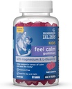 Mamina Bliss otroci počutijo mirno Gummies, Podpora čut za mir in sprostitev telo, izdelano z magnezijem, L-teanin, sladkor brez malina limonada, Starost 4+, 60 Gummies