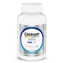 Centrum Minis Srebrni multivitaminski za moške 50 Plus, Multivitaminski/Multimineralni dodatek, Vitamin D3, B-vitamini in cink, Ne-GMO Sestavine, Podpira spomin in kognitivne pri starejših odraslih - 280 Ct
