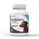 K9 Izberite probiotik za pse, z Inulin - 90 žvečljive tablete - Podpira zdravo prebavljivost in absorpcijo hranil - Probiotiki psov in prebavni encimi - Probiotiki za pse