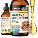 BIO KRAUTER Izvleček gob Maitake - Maitake Tekoči dodatek za imuno podporo - 680 mg na serviranje - Veganske, brezalkoholne in sladkorne kapljice 4 Fl.Oz.