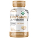 Nature's Fusions Nutri Organic Lions Mane Dodatne kapsule - 1900 mg, 10:1 Dvojna ekstrakcija, 120 Count - Izvleček gob (Fruiting Body) - Tretja stranka testiran