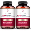 VITASEI Jetrna čistila Detox & Popravila, Jetrni kompleks W/Mlečni Thistle Extract, Garcinia, Curcumin C3, Podpora Zeliščni prehranski dodatek, Detox Formula za ženske in moške, 60 Kapsula (Pack po 2)
