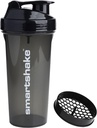 Smartshake Protein Shaker steklenička, (GLOSSY, črna)
